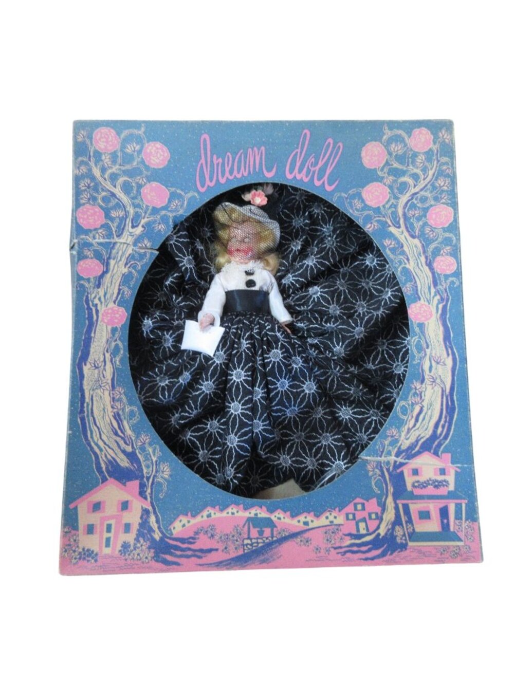 Dream Doll 7.5" Gibson Girl Original Window Box 1950s